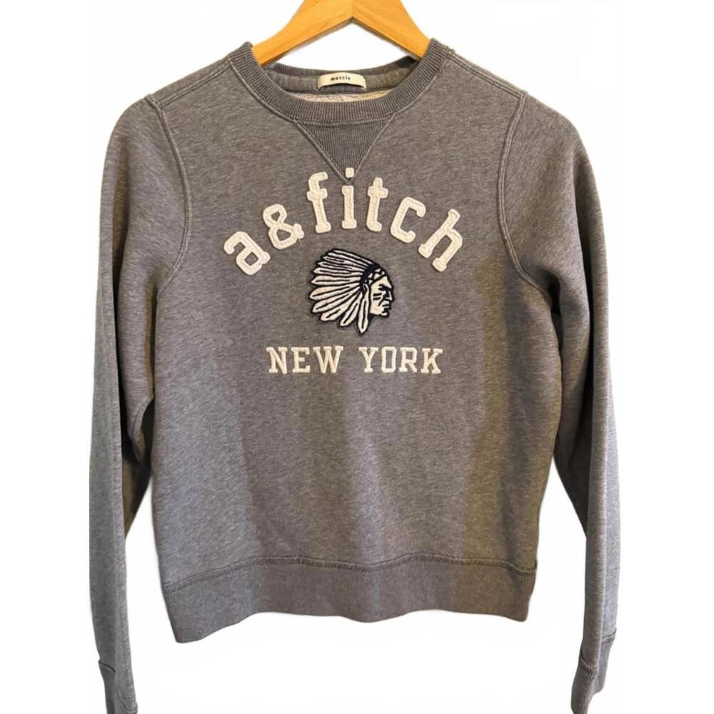 Kids Abercrombie & Fitch Sweatshirt Crewneck Sz Large Y2K